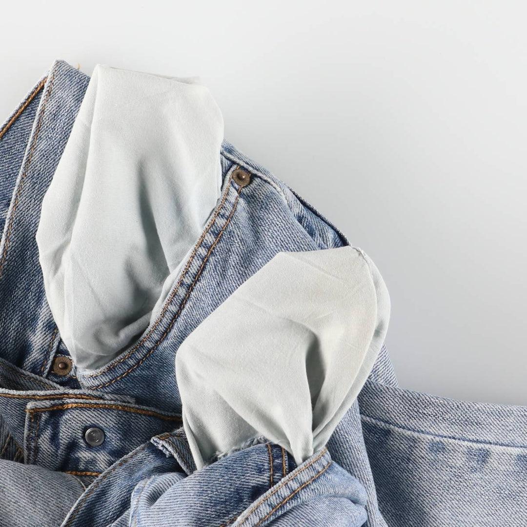 Levi's 505 REGULAR FIT tapered denim pants for men, size w36 cotton blue type Vintage Second Hand