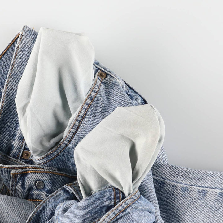 Levi's 505 REGULAR FIT tapered denim pants for men, size w36 cotton blue type Vintage Second Hand