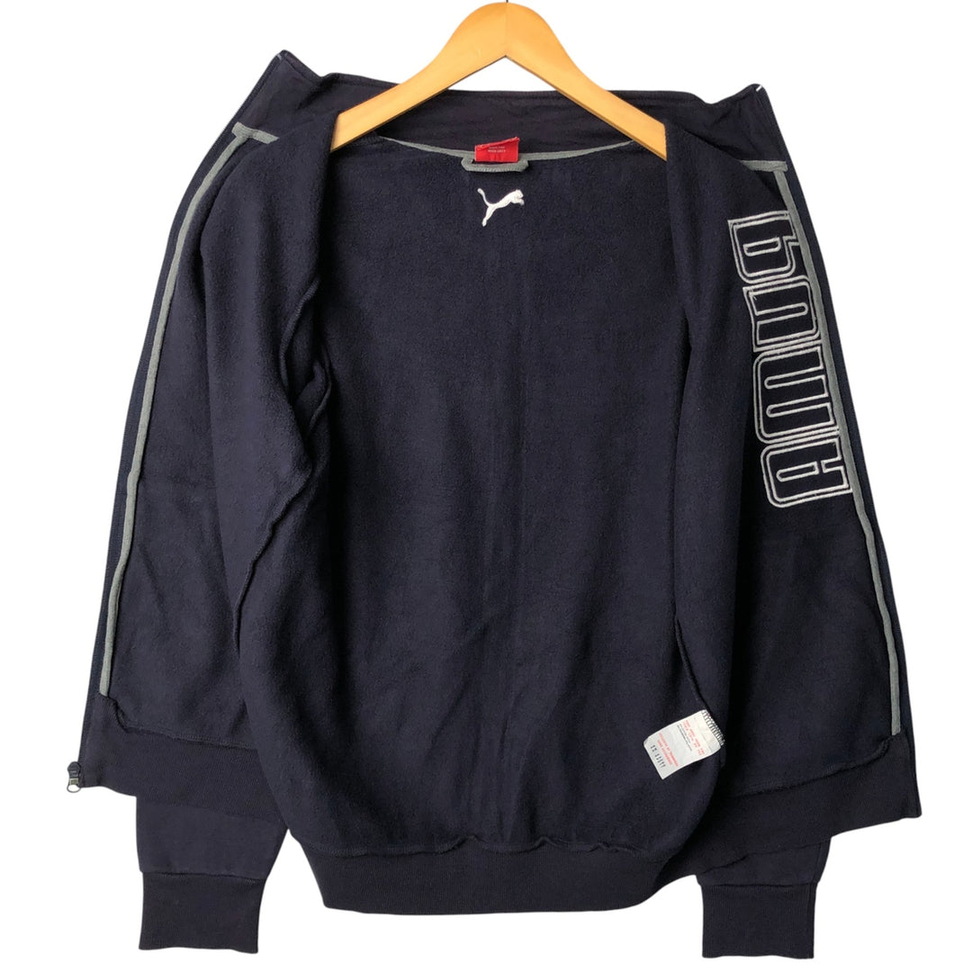 PUMA full-zip sweatshirt, men's size S cotton navy blue type Vintage Second Hand
