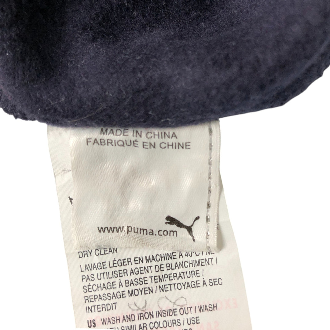 PUMA full-zip sweatshirt, men's size S cotton navy blue type Vintage Second Hand