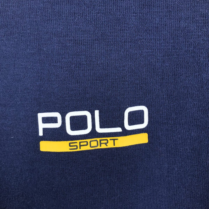 Ralph Lauren POLO SPORT full-zip sweatshirt, men's size small cotton navy blue type Vintage Second Hand