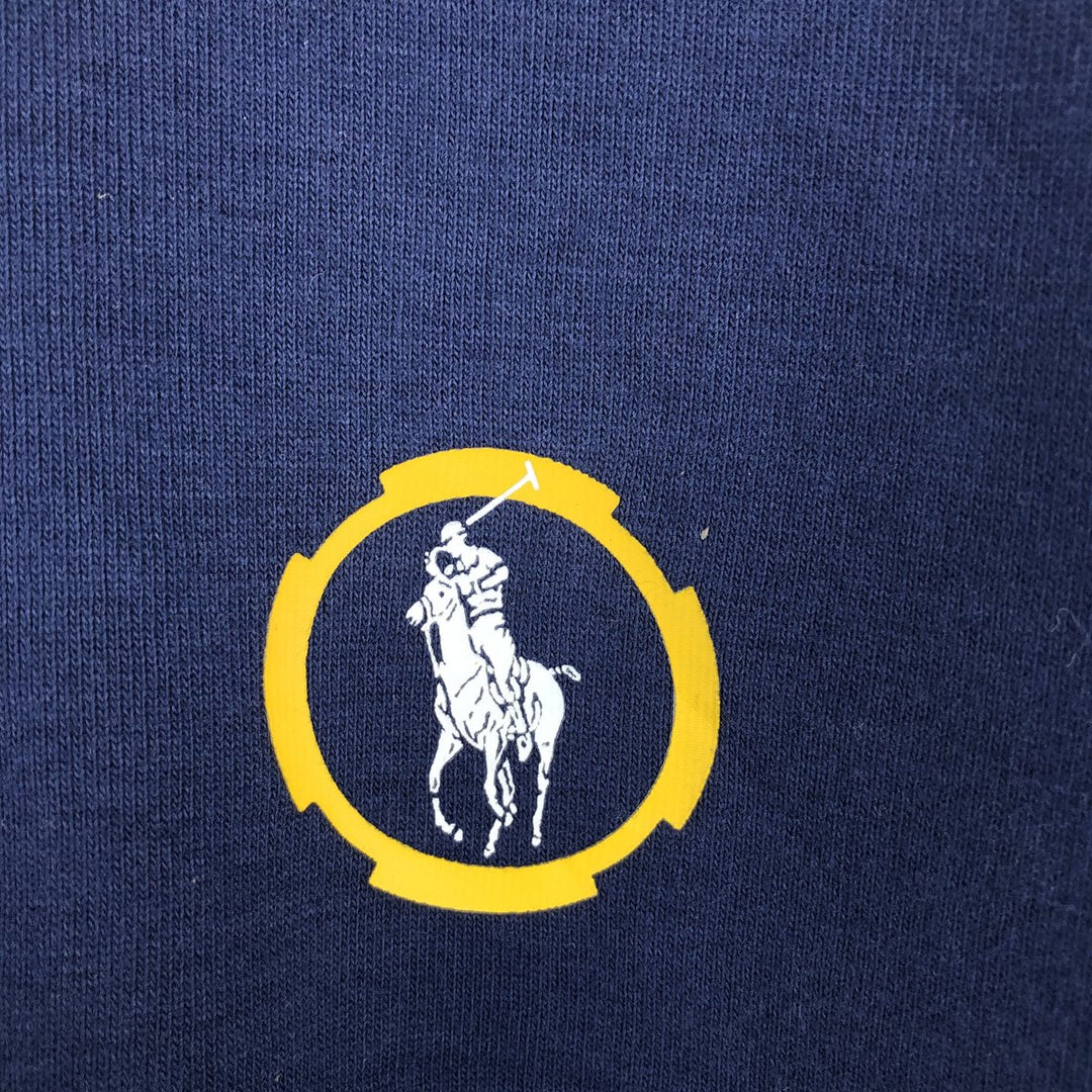 Ralph Lauren POLO SPORT full-zip sweatshirt, men's size small cotton navy blue type Vintage Second Hand