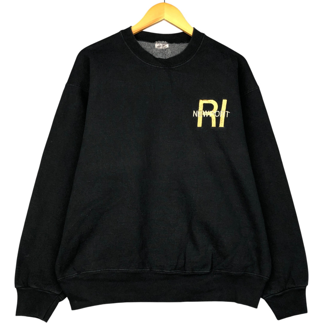 Vintage sweatshirt, men's size L, made in the USA cotton black type Vintage Second Hand