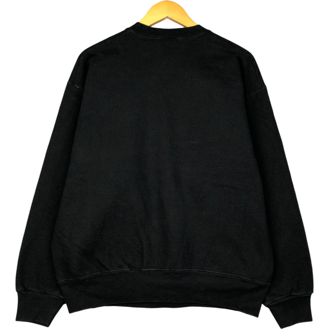 Vintage sweatshirt, men's size L, made in the USA cotton black type Vintage Second Hand