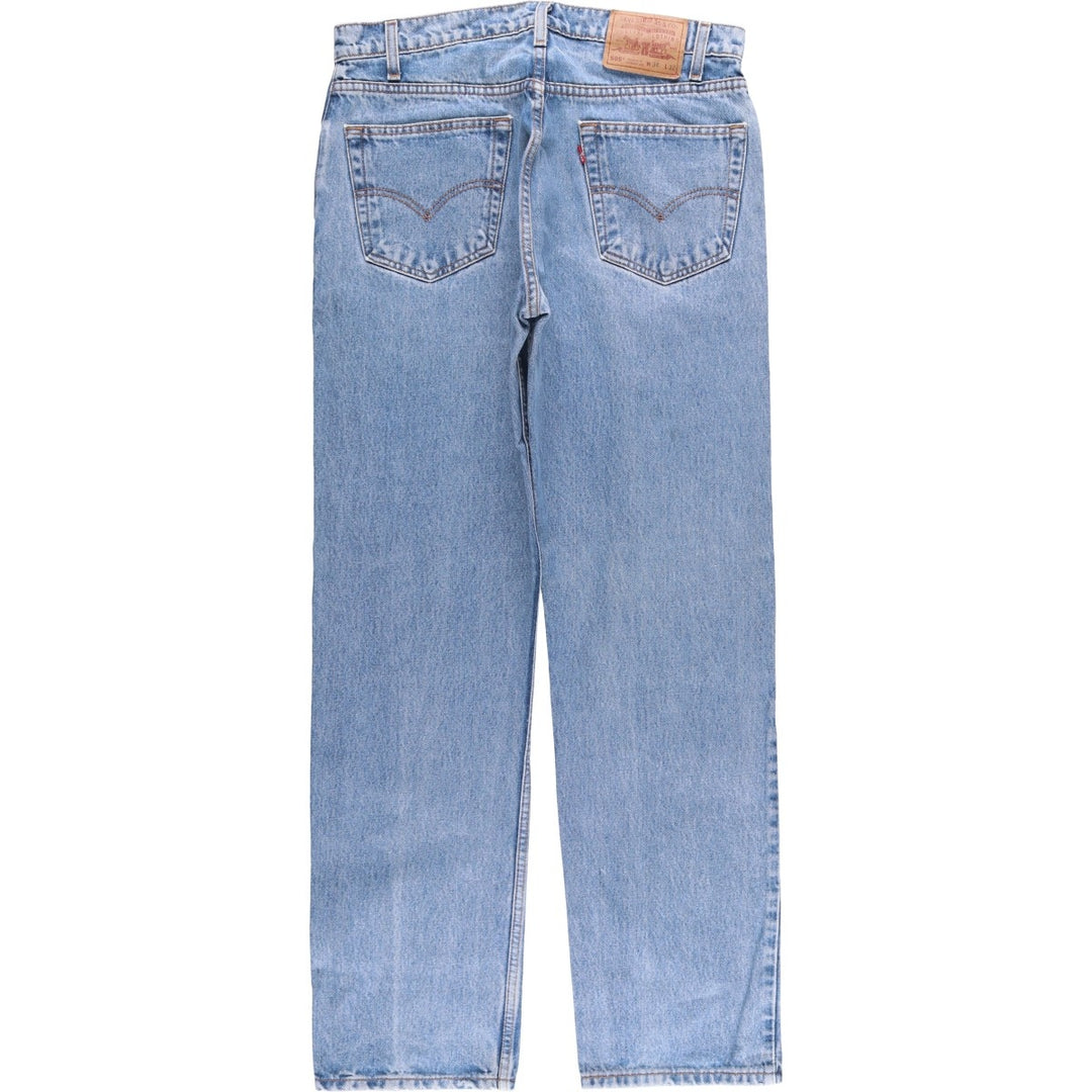 90'S Levi's 00505-4891 Regular Fit Straight Leg Tapered Denim Pants, Men's, Size W33 (Vintage) cotton blue type Vintage Second Hand