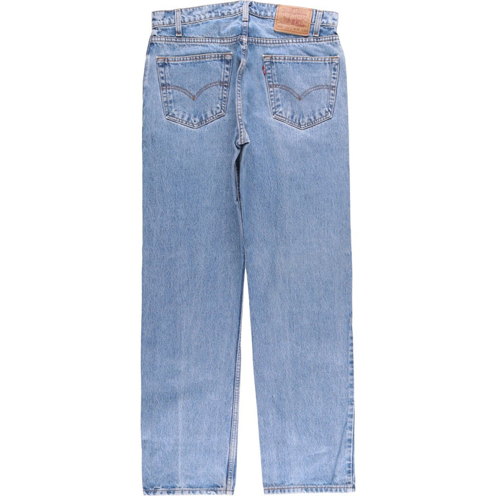 90'S Levi's 00505-4891 Regular Fit Straight Leg Tapered Denim Pants, Men's, Size W33 (Vintage) cotton blue type Vintage Second Hand