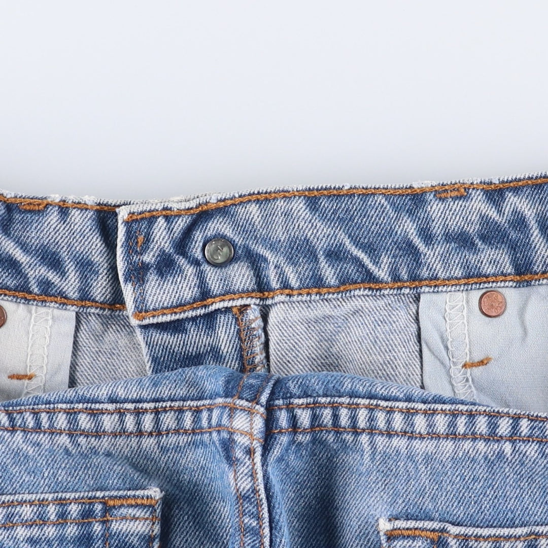 90'S Levi's 00505-4891 Regular Fit Straight Leg Tapered Denim Pants, Men's, Size W33 (Vintage) cotton blue type Vintage Second Hand