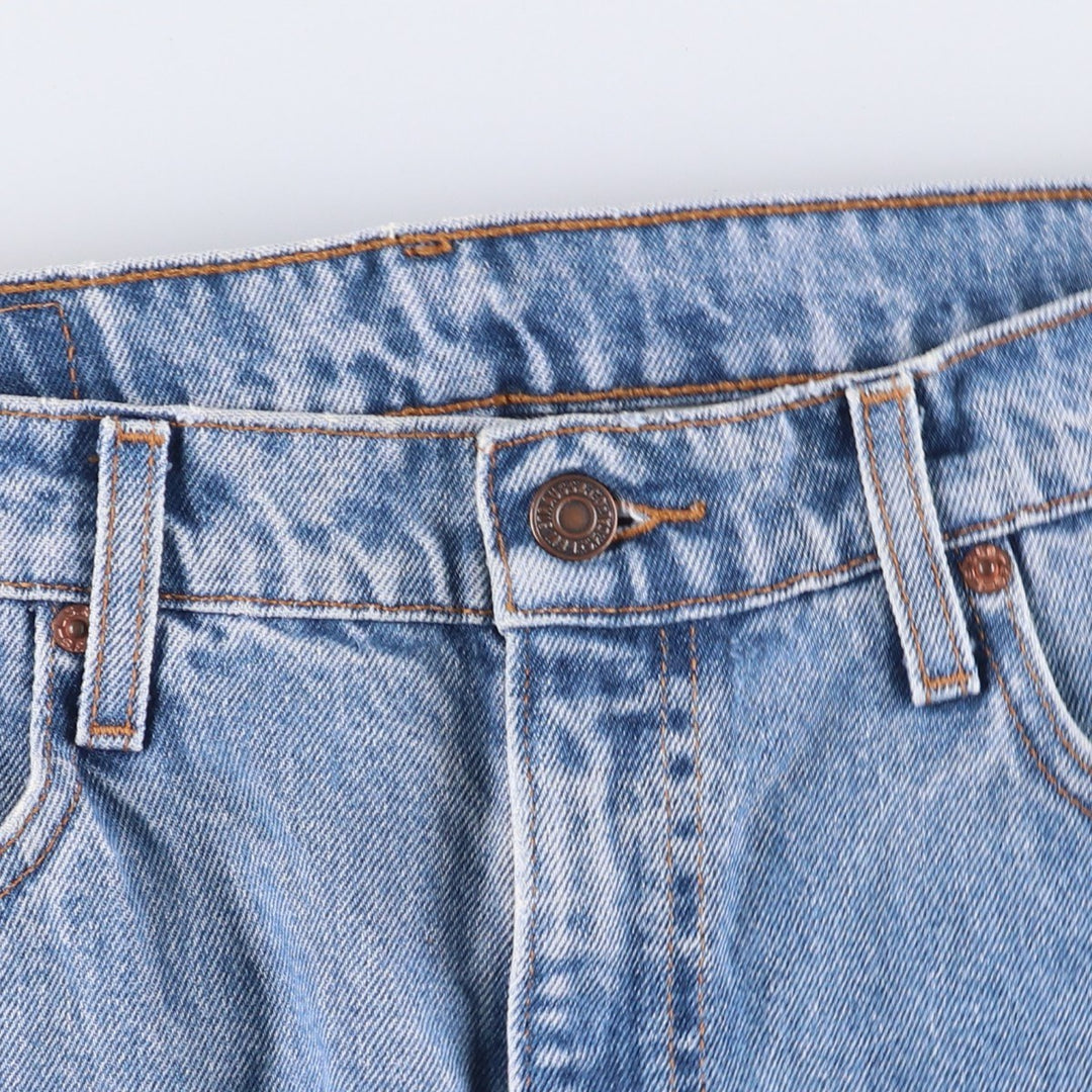 90'S Levi's 00505-4891 Regular Fit Straight Leg Tapered Denim Pants, Men's, Size W33 (Vintage) cotton blue type Vintage Second Hand