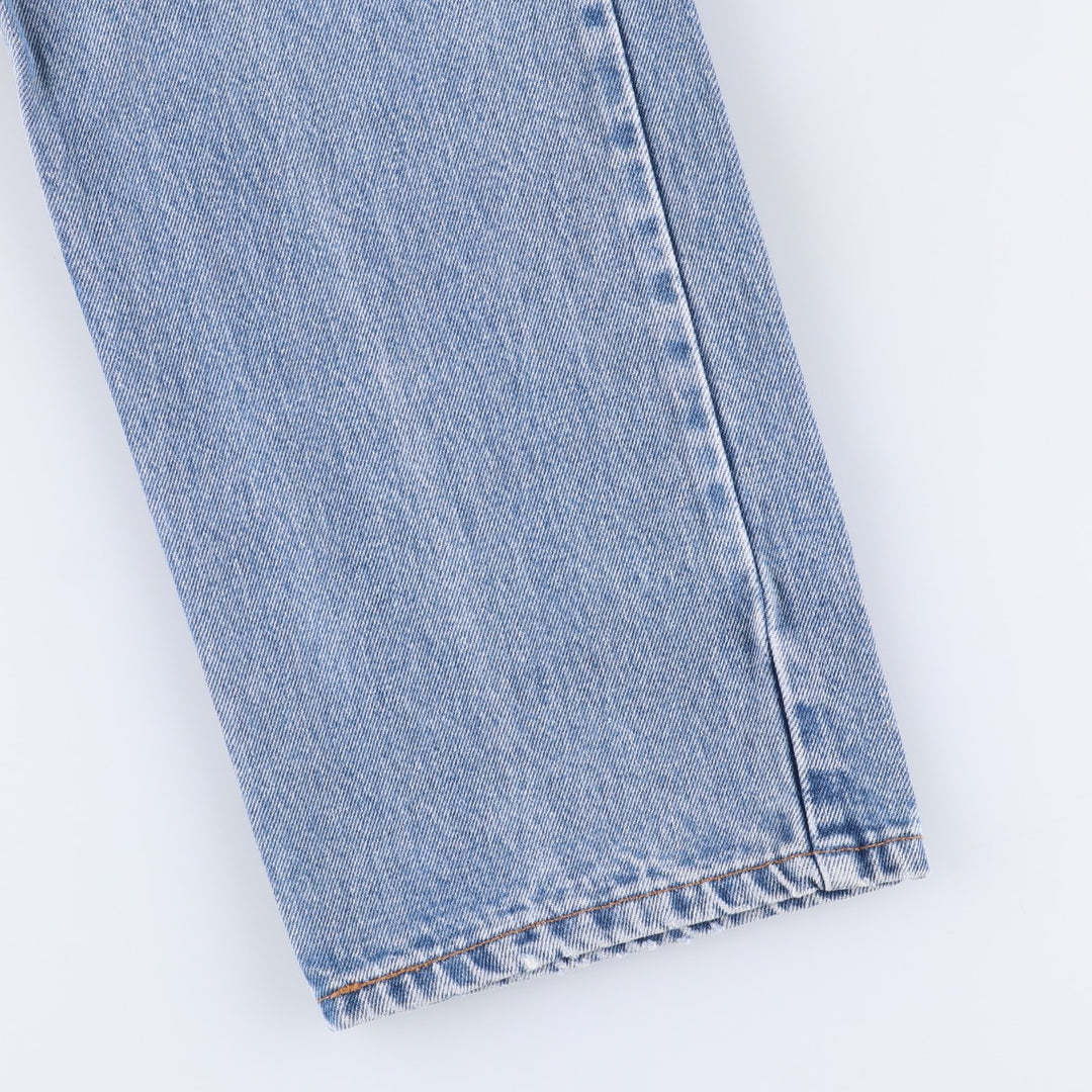 90'S Levi's 00505-4891 Regular Fit Straight Leg Tapered Denim Pants, Men's, Size W33 (Vintage) cotton blue type Vintage Second Hand