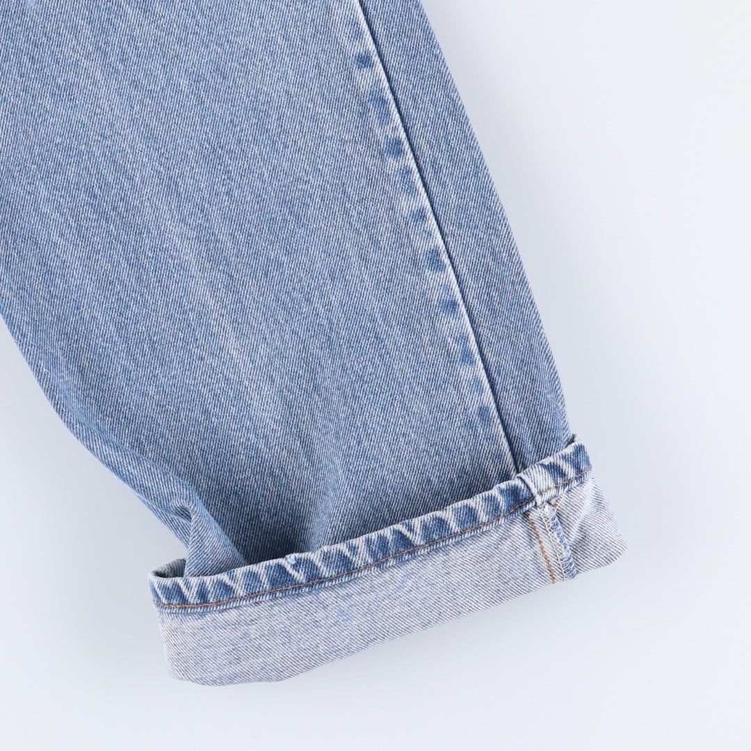 90'S Levi's 00505-4891 Regular Fit Straight Leg Tapered Denim Pants, Men's, Size W33 (Vintage) cotton blue type Vintage Second Hand