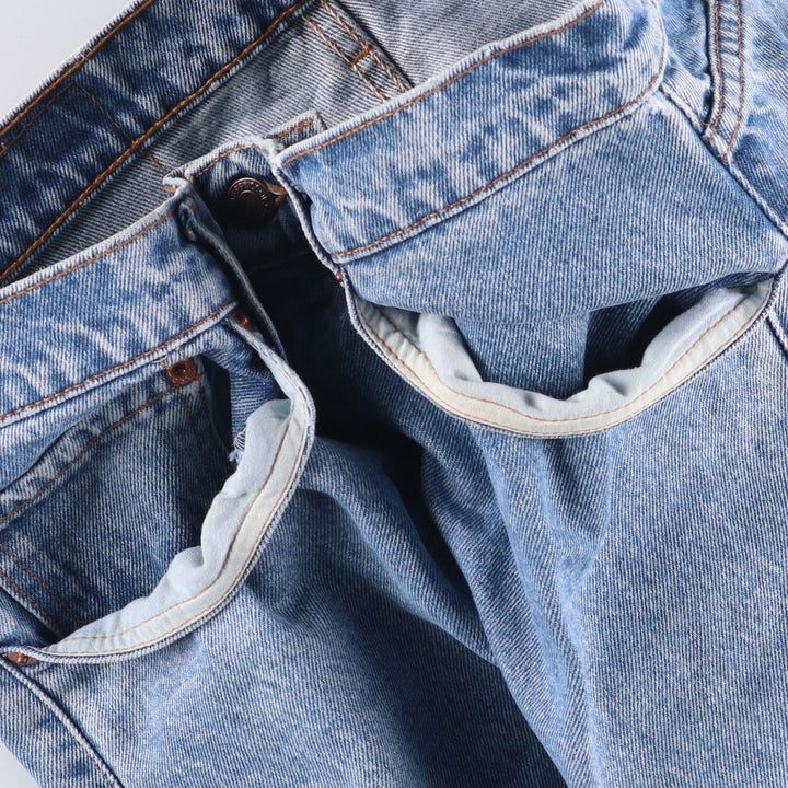 90'S Levi's 00505-4891 Regular Fit Straight Leg Tapered Denim Pants, Men's, Size W33 (Vintage) cotton blue type Vintage Second Hand