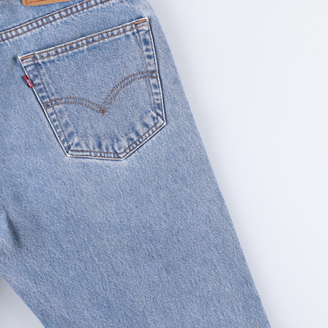 90'S Levi's 00505-4891 Regular Fit Straight Leg Tapered Denim Pants, Men's, Size W33 (Vintage) cotton blue type Vintage Second Hand