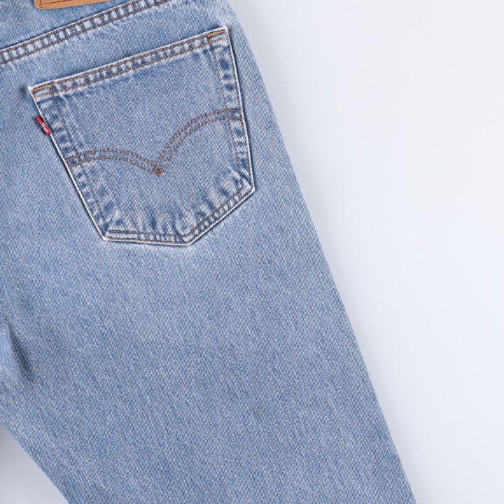90'S Levi's 00505-4891 Regular Fit Straight Leg Tapered Denim Pants, Men's, Size W33 (Vintage) cotton blue type Vintage Second Hand