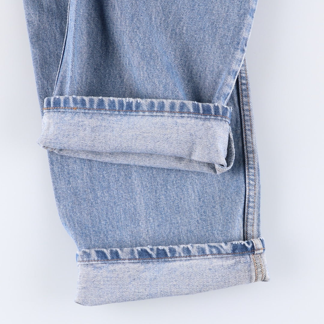 90'S Levi's 00505-4891 Regular Fit Straight Leg Tapered Denim Pants, Men's, Size W33 (Vintage) cotton blue type Vintage Second Hand