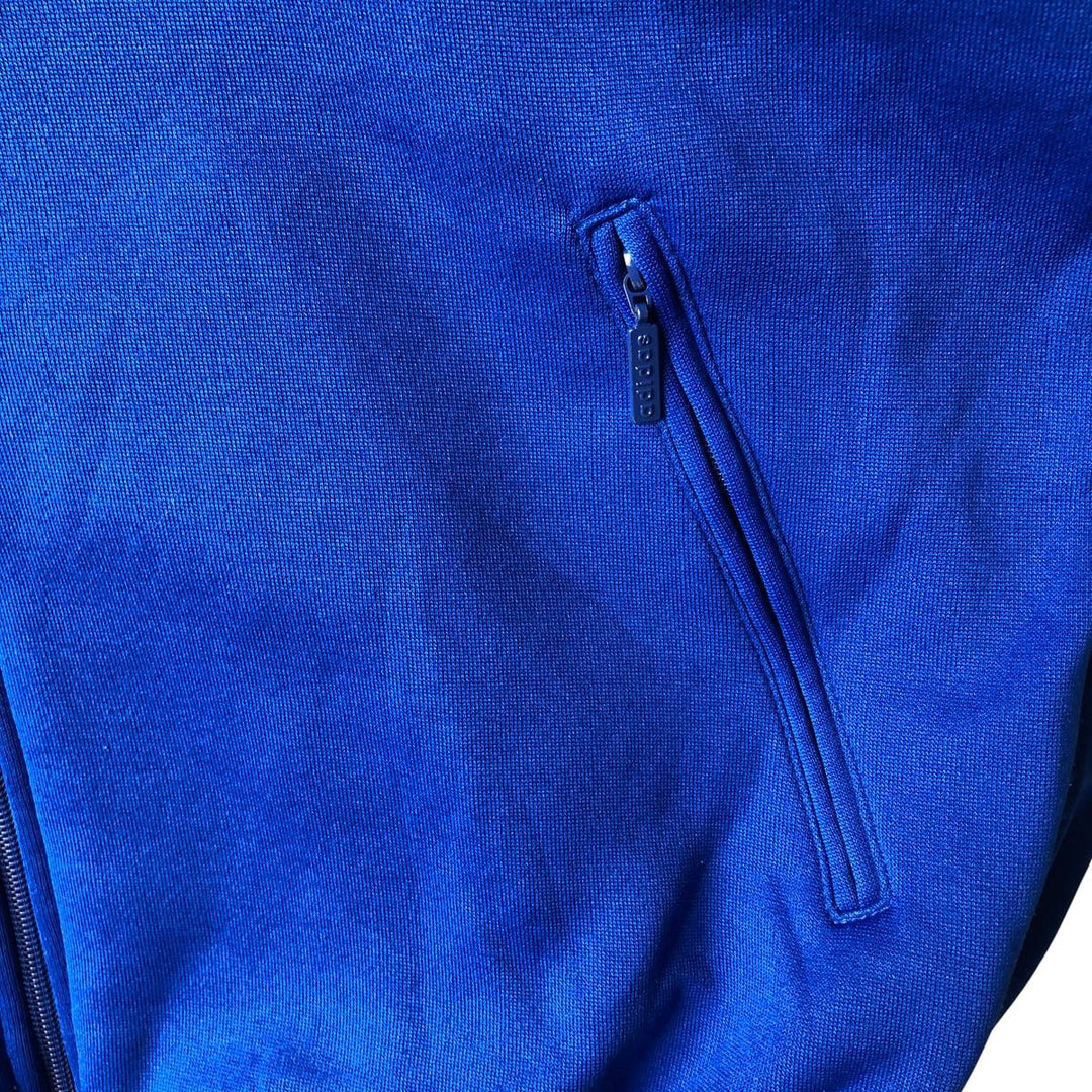 Vintage 90'S Adidas track jacket, size S, men's polyester blue type Vintage Second Hand