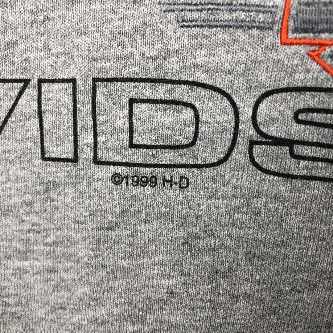 Vintage 1990'S Harley-Davidson Advertising Sweatshirt, Made in USA, Men's XL cotton gray type Vintage Second Hand