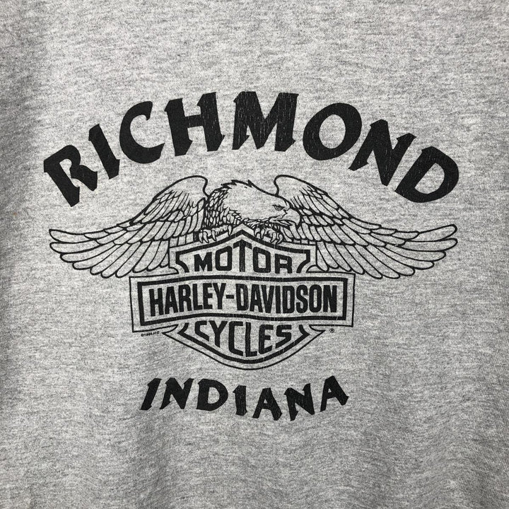 Vintage 1990'S Harley-Davidson Advertising Sweatshirt, Made in USA, Men's XL cotton gray type Vintage Second Hand