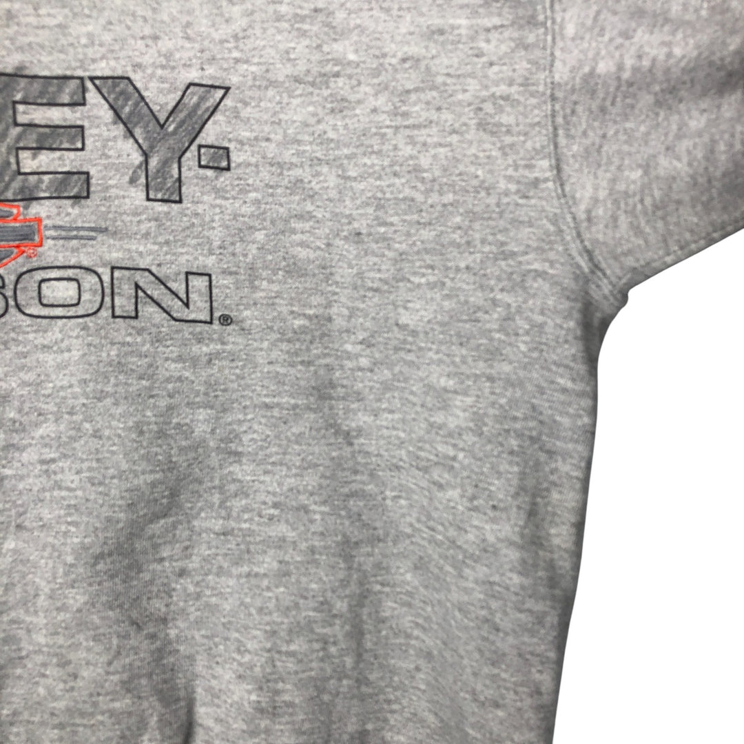 Vintage 1990'S Harley-Davidson Advertising Sweatshirt, Made in USA, Men's XL cotton gray type Vintage Second Hand