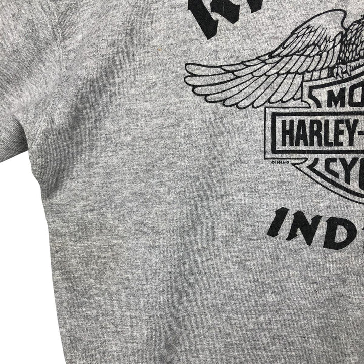 Vintage 1990'S Harley-Davidson Advertising Sweatshirt, Made in USA, Men's XL cotton gray type Vintage Second Hand