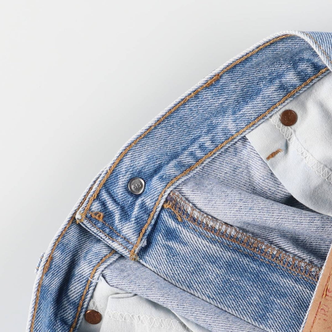 2000'S Levi's 505-4834 Regular Fit Straight Leg Tapered Denim Pants, Made in USA, Men's Size 34 cotton blue type Vintage Second Hand