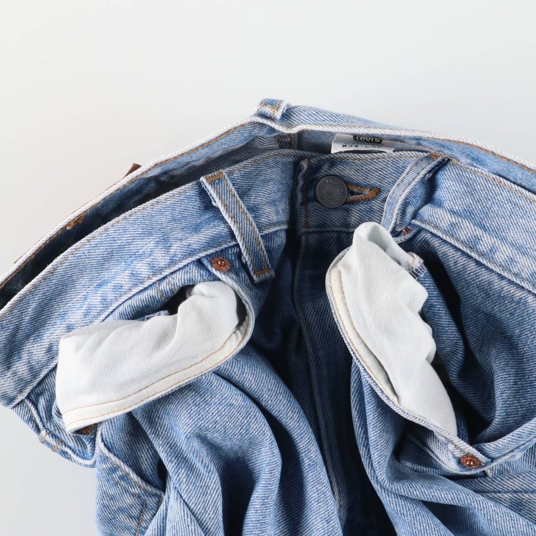 2000'S Levi's 505-4834 Regular Fit Straight Leg Tapered Denim Pants, Made in USA, Men's Size 34 cotton blue type Vintage Second Hand