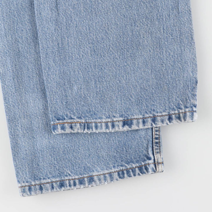 00'S Levi's 505 REGULAR FIT STRAIGHT LEG tapered denim pants made in USA, men's w35 equivalent cotton Blue type light blue Vintage Second Hand