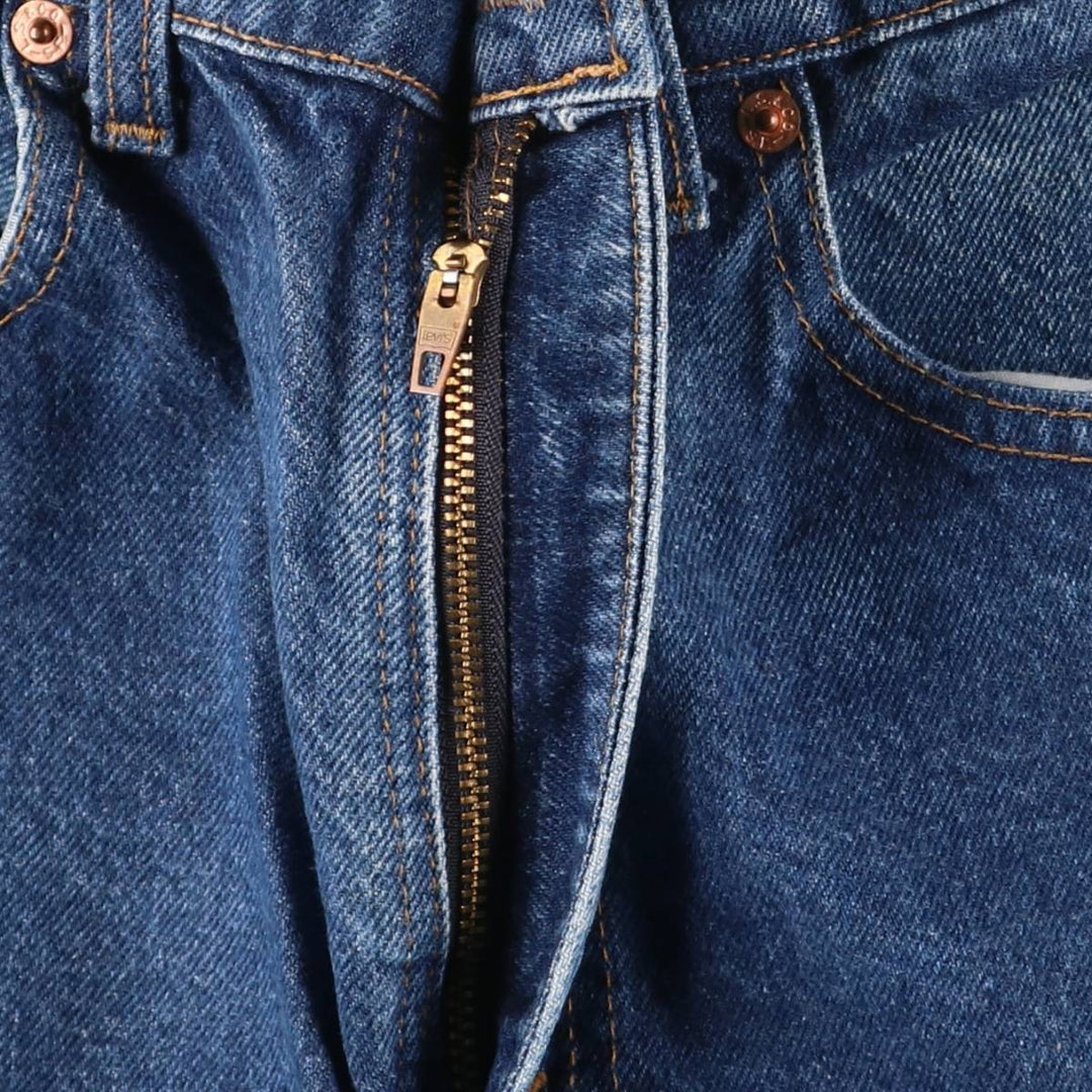 90s-00'S Vintage Levi's 505-0217 Regular Fit Straight Leg Tapered Denim Pants, Made in USA, Men's Size W31 cotton navy blue type Vintage Second Hand