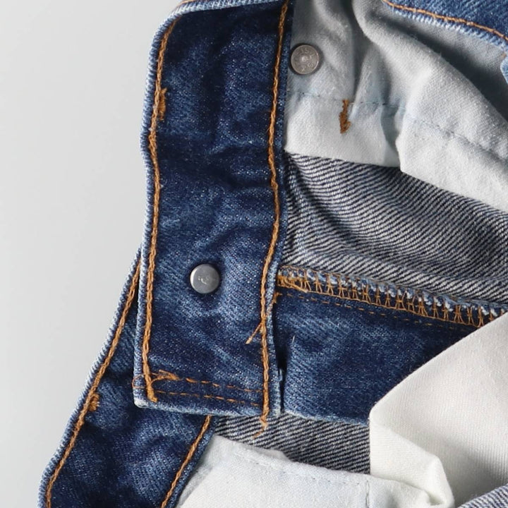 90s-00'S Vintage Levi's 505-0217 Regular Fit Straight Leg Tapered Denim Pants, Made in USA, Men's Size W31 cotton navy blue type Vintage Second Hand