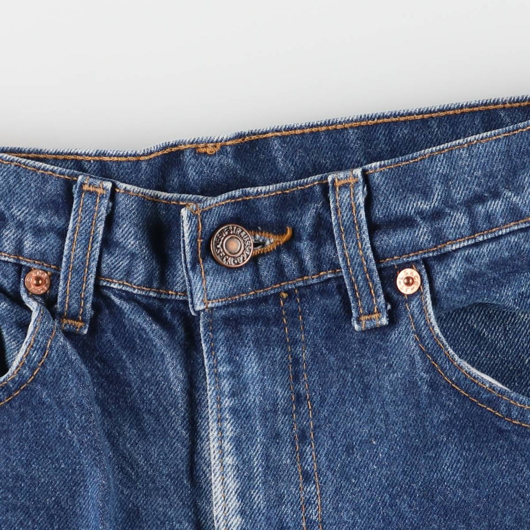 90s-00'S Vintage Levi's 505-0217 Regular Fit Straight Leg Tapered Denim Pants, Made in USA, Men's Size W31 cotton navy blue type Vintage Second Hand