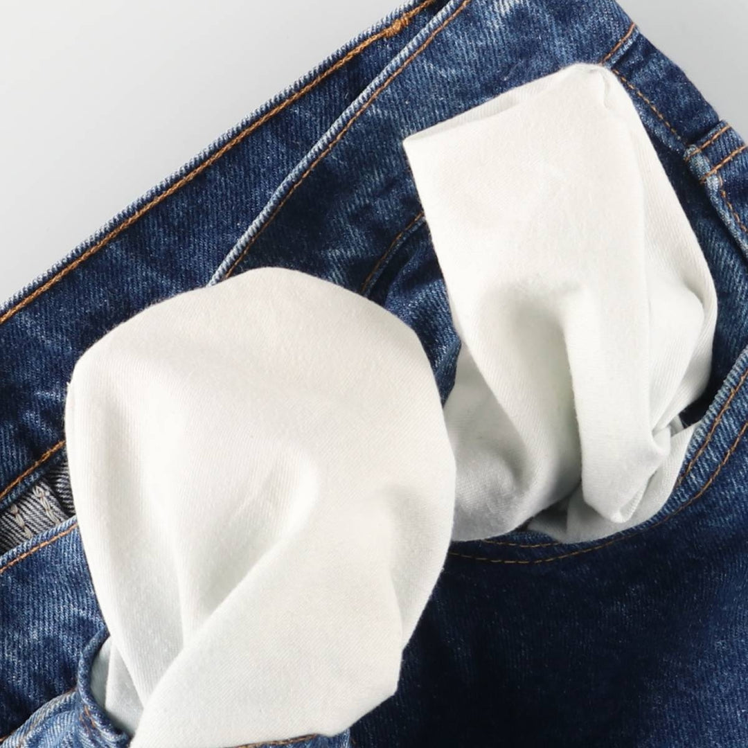 90s-00'S Vintage Levi's 505-0217 Regular Fit Straight Leg Tapered Denim Pants, Made in USA, Men's Size W31 cotton navy blue type Vintage Second Hand