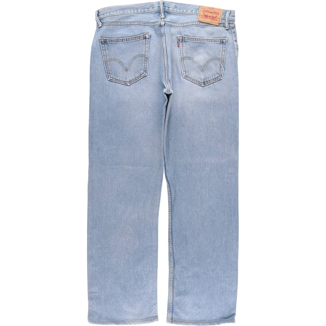 Levi's 505 Straight Fit Tapered Denim Pants, Men's, Size 38 cotton blue type Vintage Second Hand