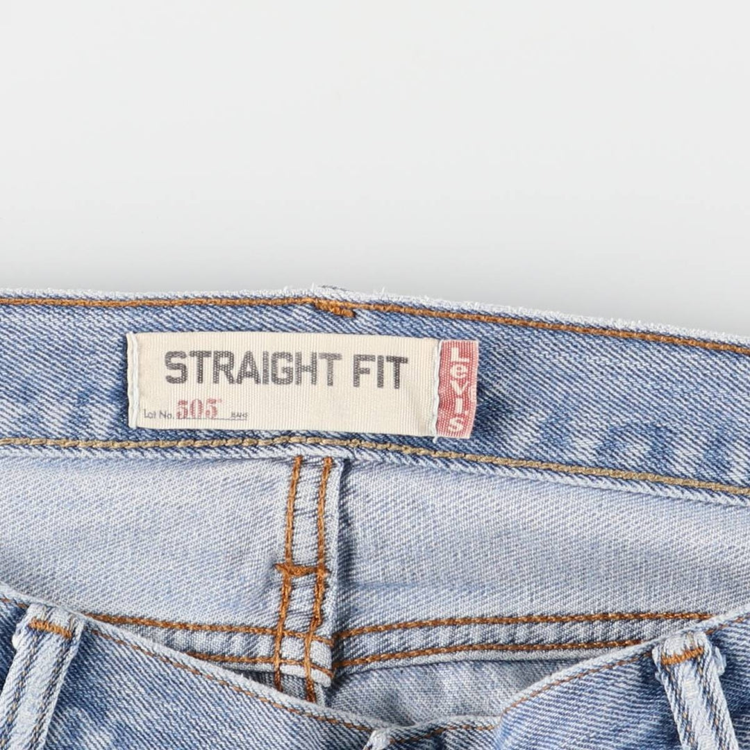 Levi's 505 Straight Fit Tapered Denim Pants, Men's, Size 38 cotton blue type Vintage Second Hand