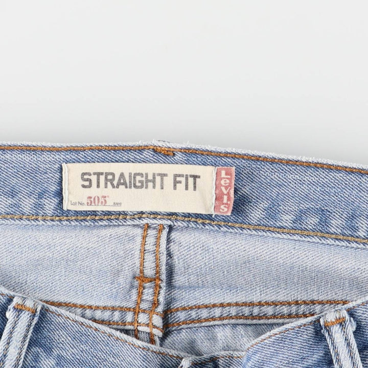 Levi's 505 Straight Fit Tapered Denim Pants, Men's, Size 38 cotton blue type Vintage Second Hand
