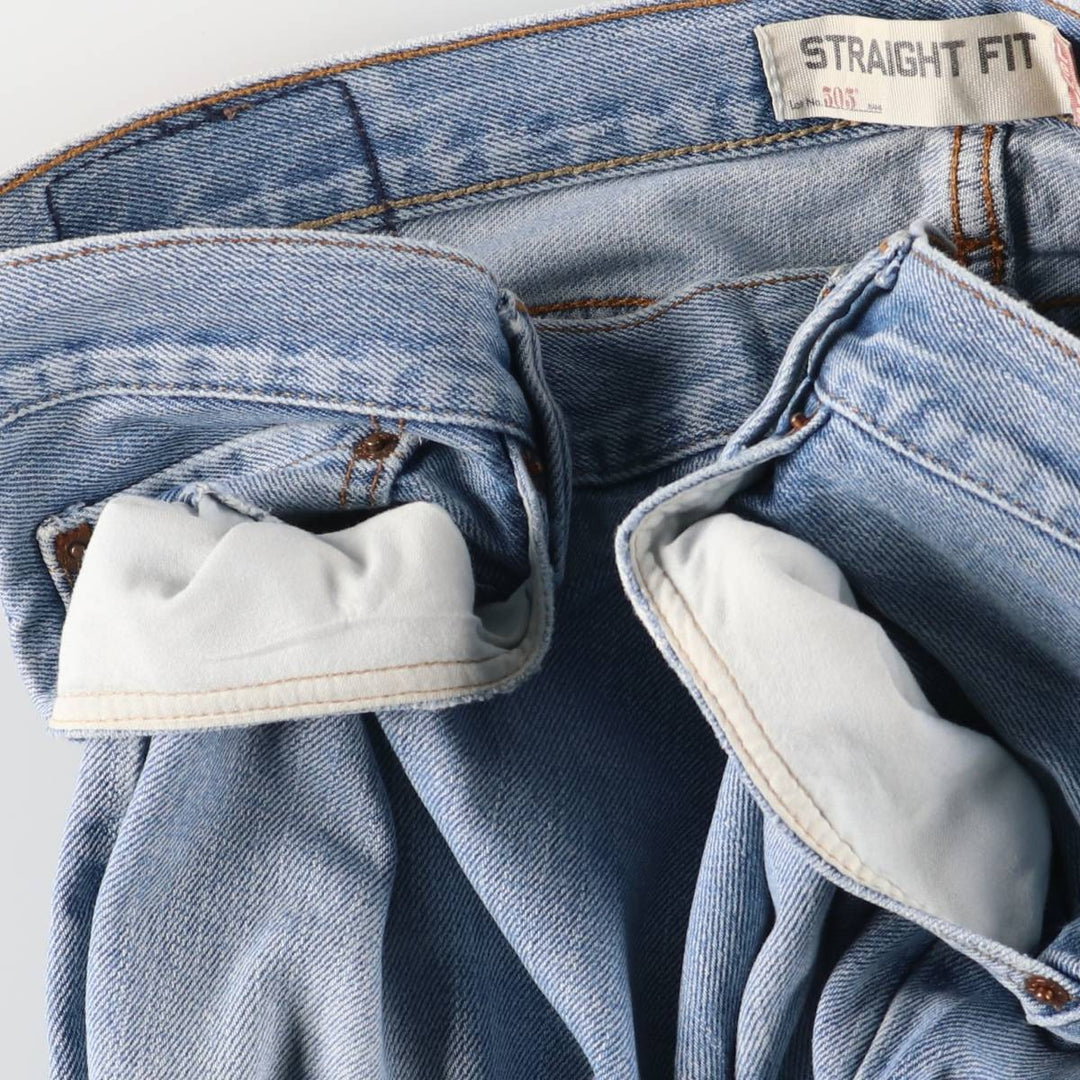 Levi's 505 Straight Fit Tapered Denim Pants, Men's, Size 38 cotton blue type Vintage Second Hand