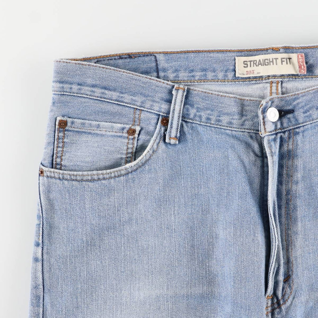 Levi's 505 Straight Fit Tapered Denim Pants, Men's, Size 38 cotton blue type Vintage Second Hand