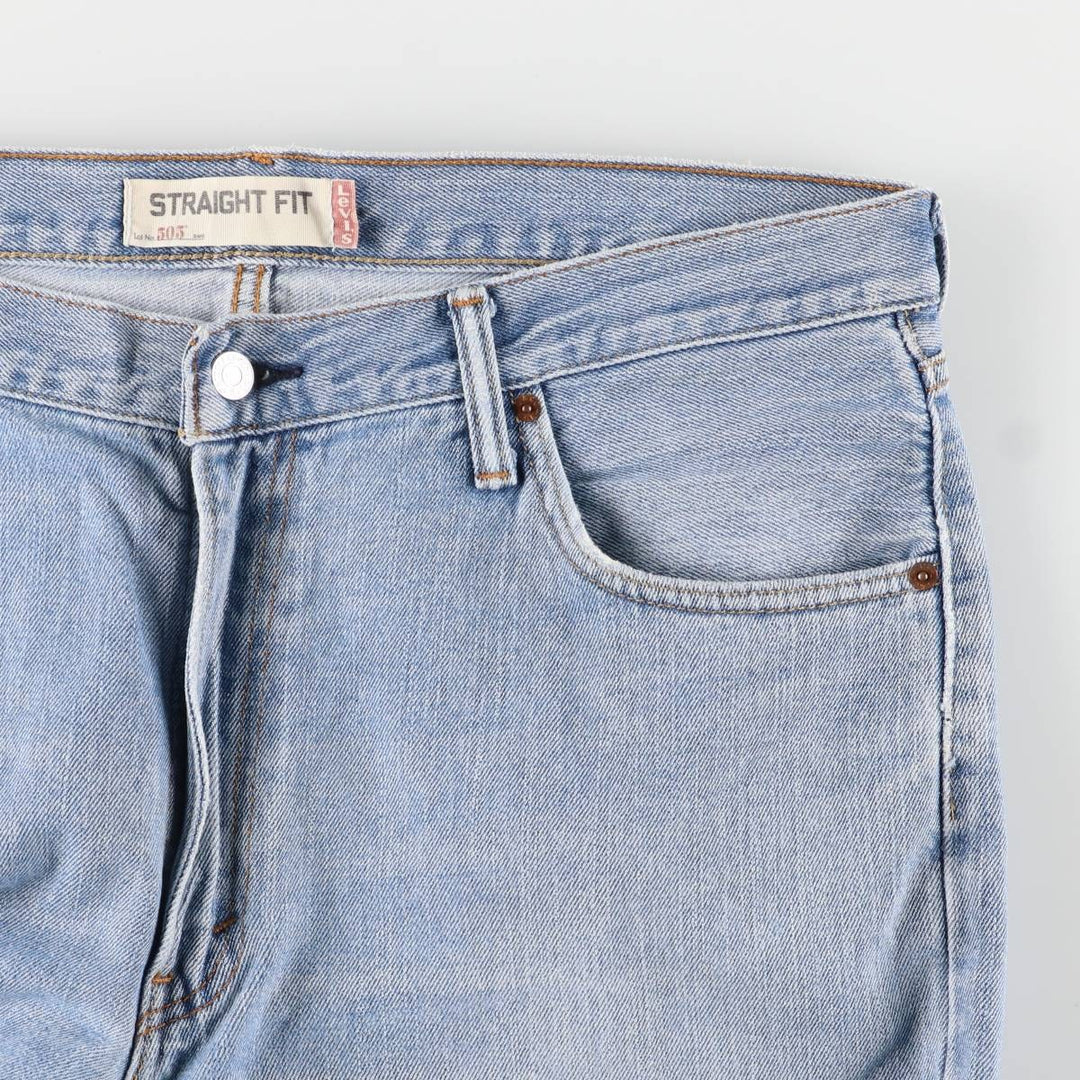 Levi's 505 Straight Fit Tapered Denim Pants, Men's, Size 38 cotton blue type Vintage Second Hand