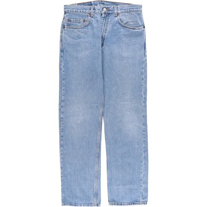 00'S Levi's 505 REGULAR FIT STRAIGHT LEG tapered denim pants for men, size w32 cotton Blue type light blue Vintage Second Hand