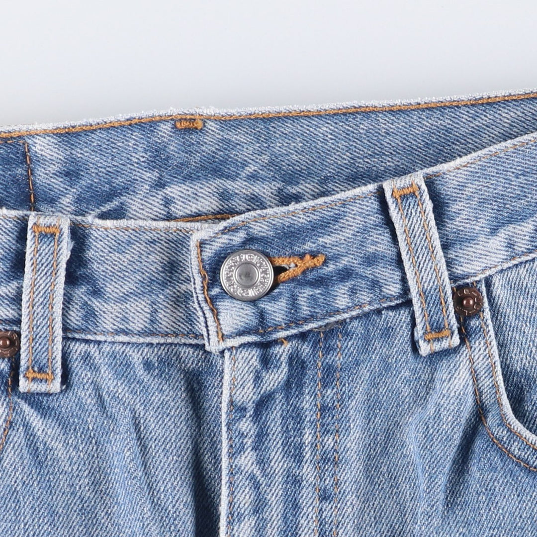 00'S Levi's 505 REGULAR FIT STRAIGHT LEG tapered denim pants for men, size w32 cotton Blue type light blue Vintage Second Hand