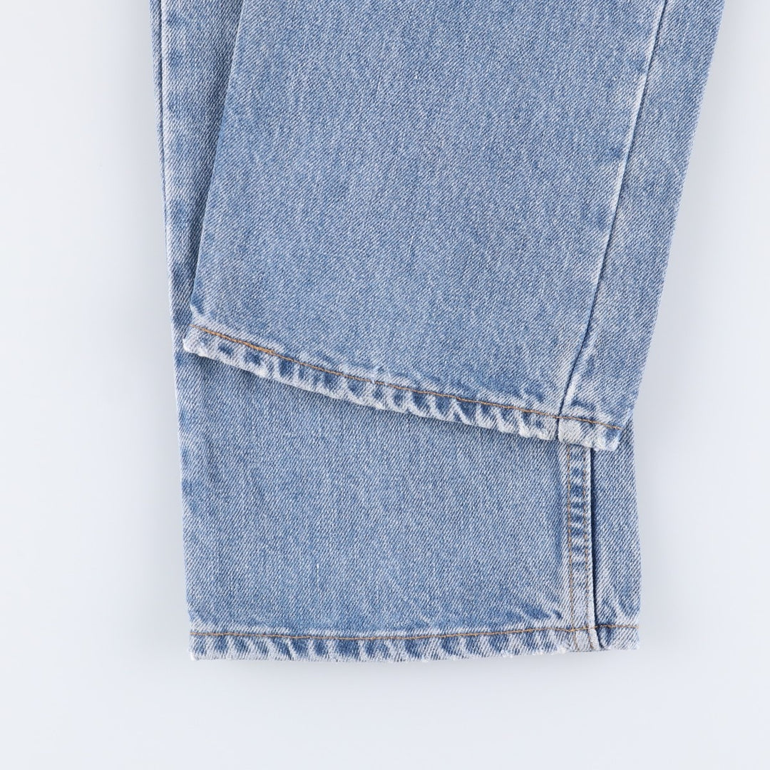 00'S Levi's 505 REGULAR FIT STRAIGHT LEG tapered denim pants for men, size w32 cotton Blue type light blue Vintage Second Hand