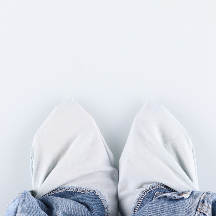 00'S Levi's 505 REGULAR FIT STRAIGHT LEG tapered denim pants for men, size w32 cotton Blue type light blue Vintage Second Hand