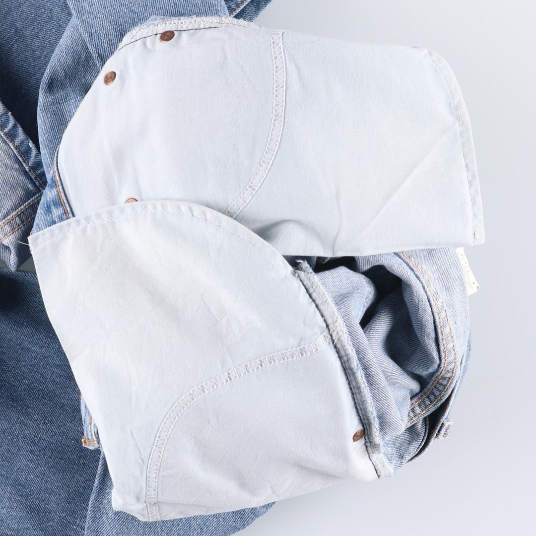 00'S Levi's 505 REGULAR FIT STRAIGHT LEG tapered denim pants for men, size w32 cotton Blue type light blue Vintage Second Hand