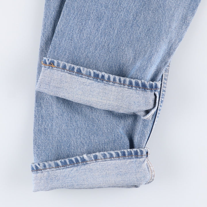 00'S Levi's 505 REGULAR FIT STRAIGHT LEG tapered denim pants for men, size w32 cotton Blue type light blue Vintage Second Hand