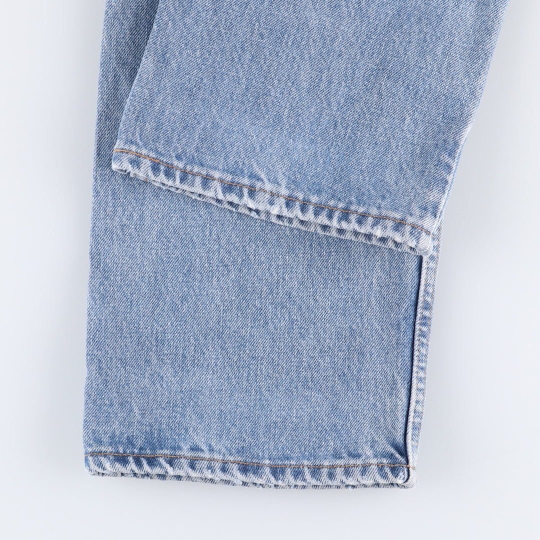 00'S Levi's 505 REGULAR FIT STRAIGHT LEG tapered denim pants for men, size w32 cotton Blue type light blue Vintage Second Hand