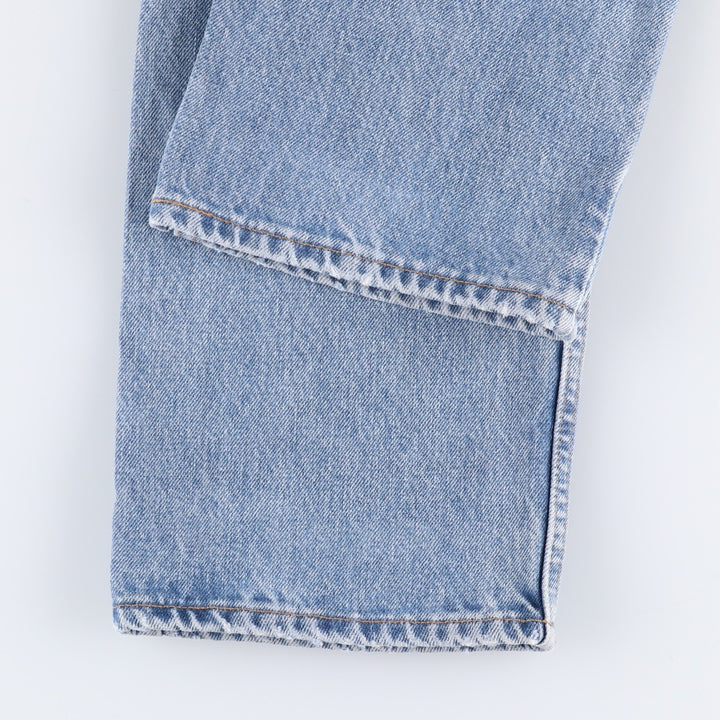 00'S Levi's 505 REGULAR FIT STRAIGHT LEG tapered denim pants for men, size w32 cotton Blue type light blue Vintage Second Hand