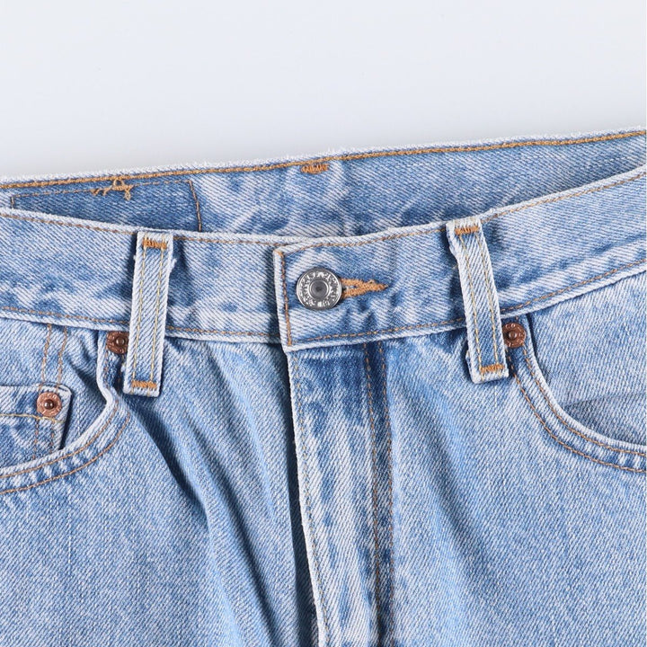 2000'S Levi's 505 Regular Fit Straight Leg Tapered Denim Pants, Men's Size W29 cotton Blue type light blue Vintage Second Hand