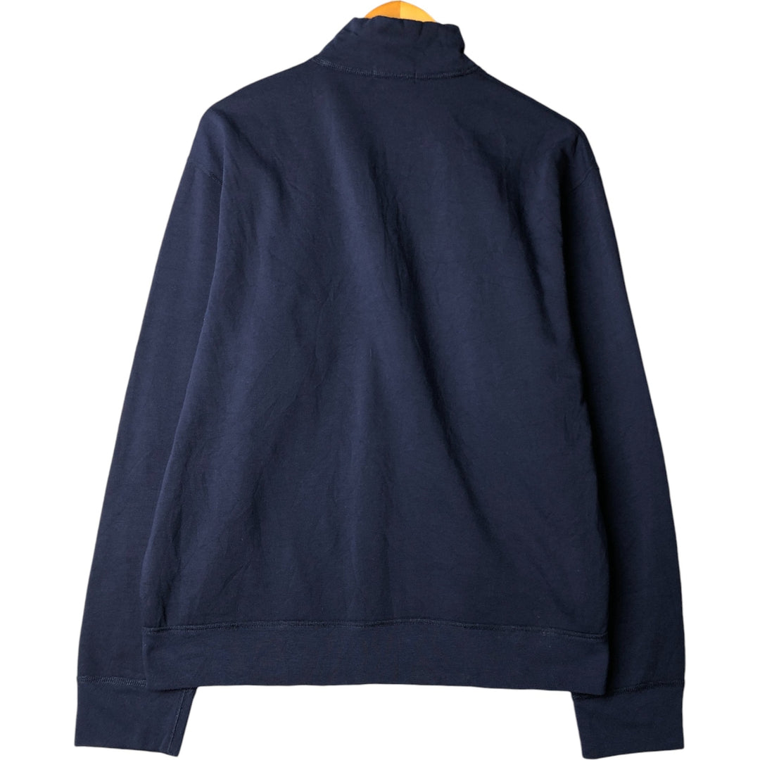 Ralph Lauren POLO SPORT half-zip sweatshirt, men's size L polyester navy blue type Vintage Second Hand
