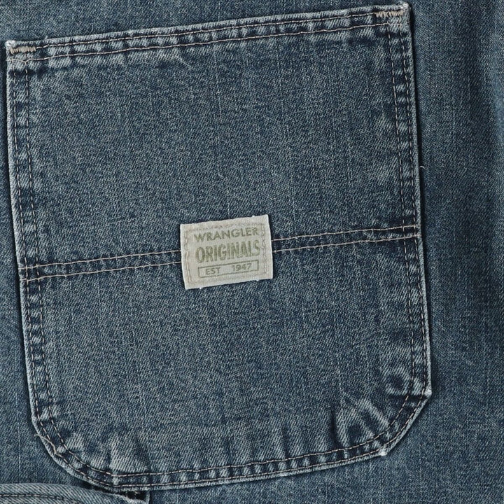 2000'S Wrangler Originals Denim Painter Pants, Men's, Size W37 cotton blue type Vintage Second Hand