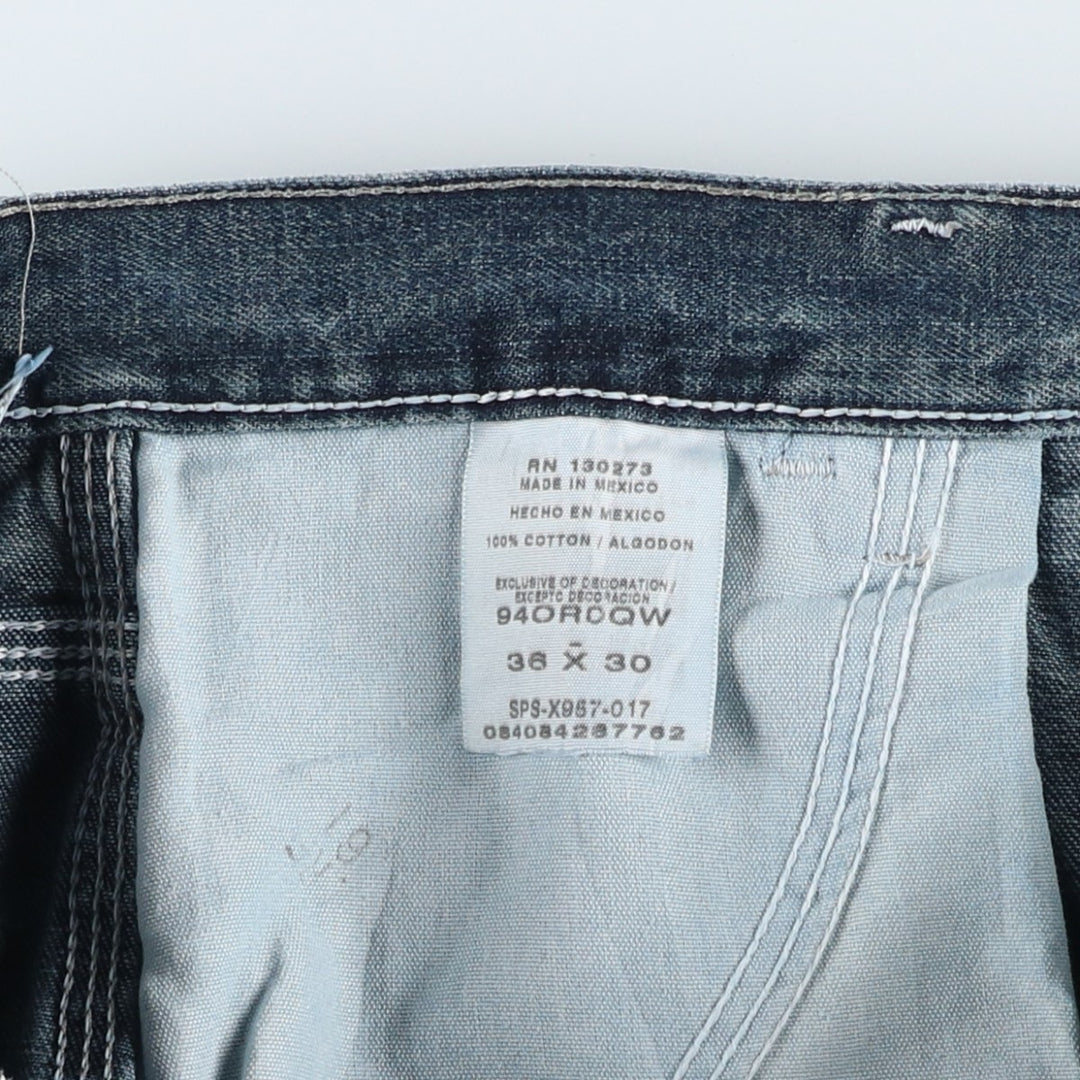 2000'S Wrangler Originals Denim Painter Pants, Men's, Size W37 cotton blue type Vintage Second Hand