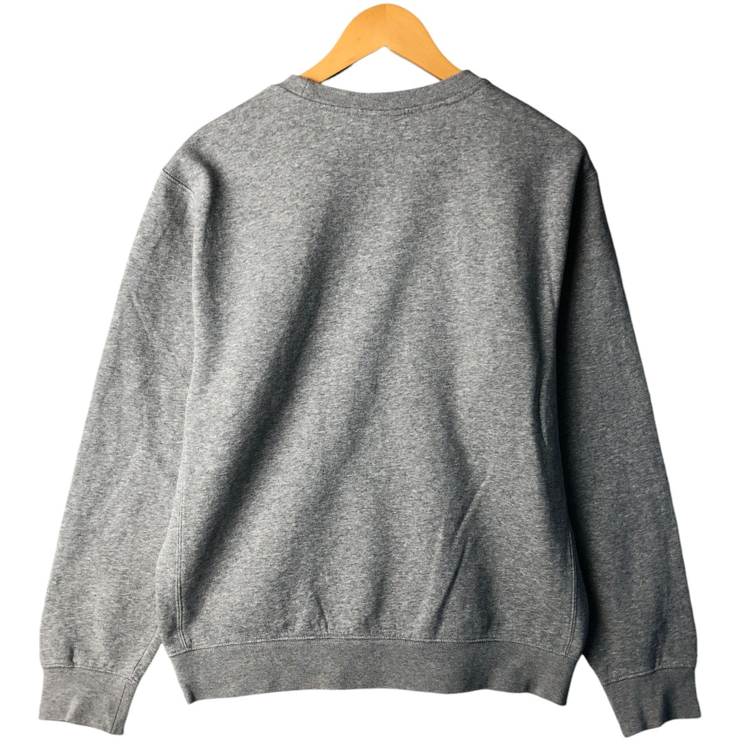 Nike One-Point Logo Sweatshirt, Men's Size Small cotton gray type Vintage Second Hand