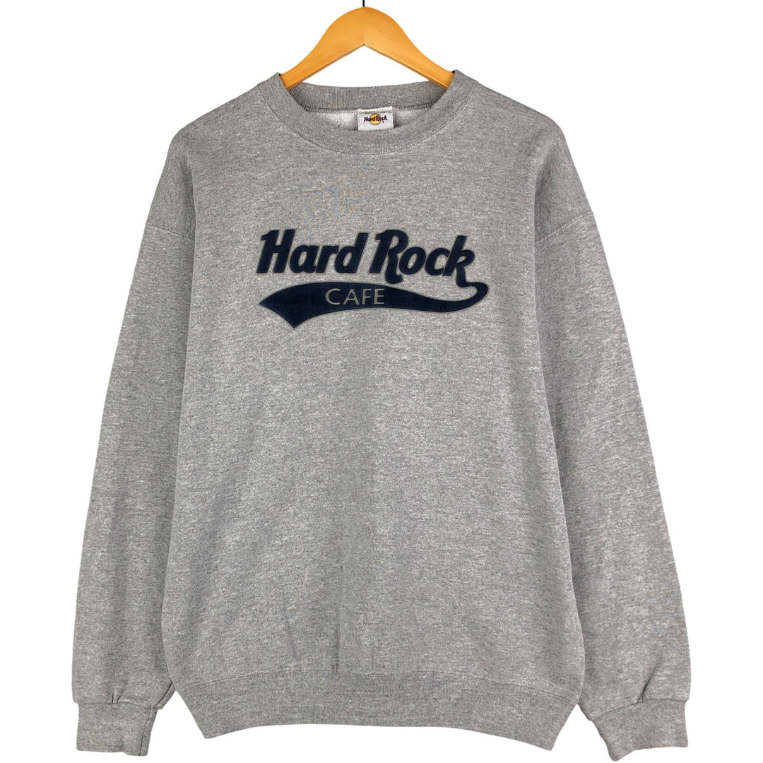 HARD ROCK CAFE Advertising Sweatshirt, Men's Size L cotton gray type Vintage Second Hand